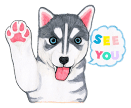 Winter break of dogs sticker #3057458