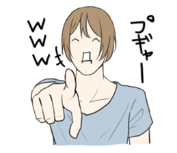 Man who annoy the opponent. sticker #3057726