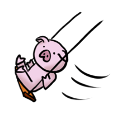 Stickers of cute pig part2