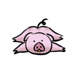 Stickers of cute pig part2 sticker #3058164