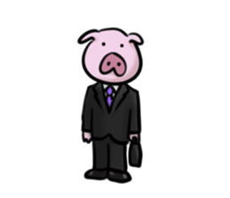 Stickers of cute pig part2 sticker #3058172
