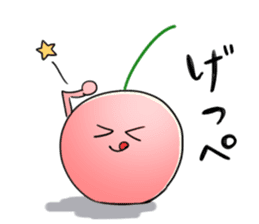 Yamagata Dialect Cherries 2 sticker #3058628