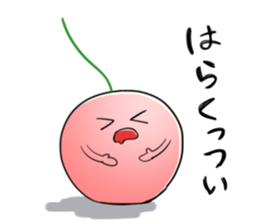 Yamagata Dialect Cherries 2 sticker #3058642