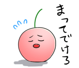 Yamagata Dialect Cherries 2 sticker #3058645