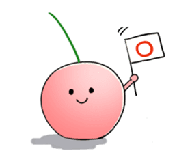 Yamagata Dialect Cherries 2 sticker #3058657