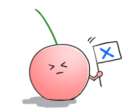 Yamagata Dialect Cherries 2 sticker #3058658