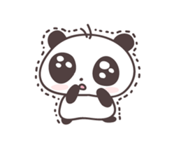teary eyes panda sticker #3058760
