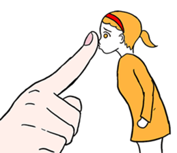 Tiny girl. sticker #3058787