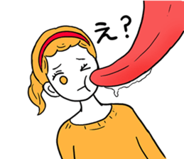 Tiny girl. sticker #3058793