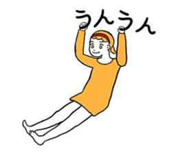 Tiny girl. sticker #3058809