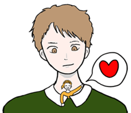 Tiny girl. sticker #3058814