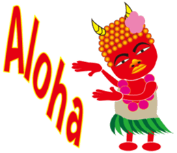 A strange red demon sticker #3058819