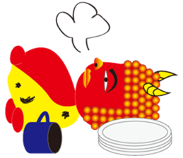 A strange red demon sticker #3058839