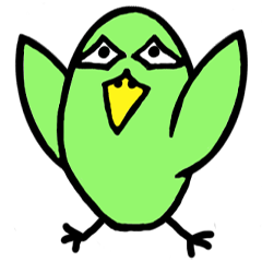 Green bird man