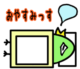 Green bird man sticker #3058963