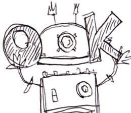 Robot Stickers. sticker #3059299