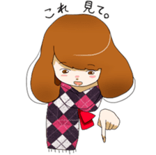 mafflers with girls sticker #3060063