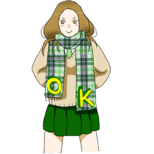 mafflers with girls sticker #3060065