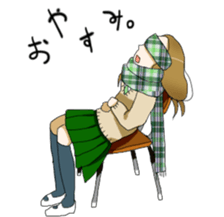 mafflers with girls sticker #3060085