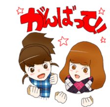 mafflers with girls sticker #3060096