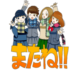 mafflers with girls sticker #3060098