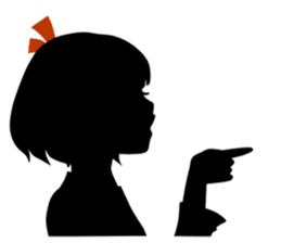 A girl's shadow(English) sticker #3060201