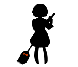A girl's shadow(English) sticker #3060214