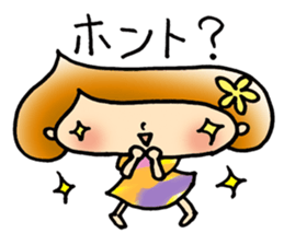 kuriko of the marron hair sticker #3060380