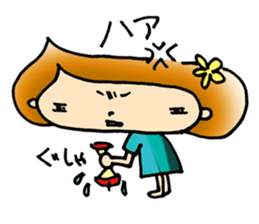 kuriko of the marron hair sticker #3060383