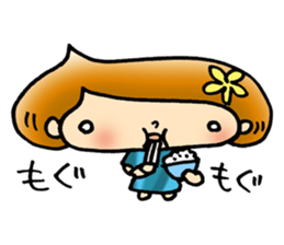 kuriko of the marron hair sticker #3060385