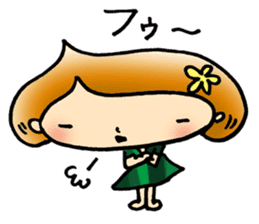 kuriko of the marron hair sticker #3060396