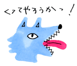 Animals drawn with a pen sticker #3060768