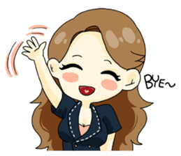 Luxurious working girl Stephanie sticker #3061359