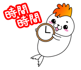 Mohican head seal sticker #3061737