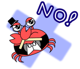 Crab Baron and Monkey Princess sticker #3062220