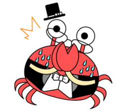 Crab Baron and Monkey Princess sticker #3062223