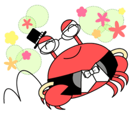 Crab Baron and Monkey Princess sticker #3062231