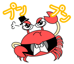 Crab Baron and Monkey Princess sticker #3062236