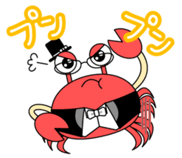 Crab Baron and Monkey Princess sticker #3062236