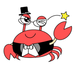 Crab Baron and Monkey Princess sticker #3062252