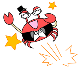 Crab Baron and Monkey Princess sticker #3062258