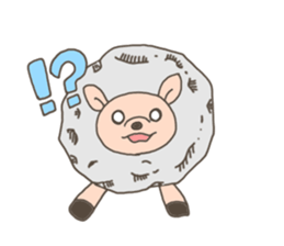 The free sheep'Merci' sticker #3062598