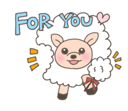 The free sheep'Merci' sticker #3062600