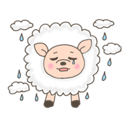 The free sheep'Merci' sticker #3062601