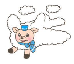 The free sheep'Merci' sticker #3062607