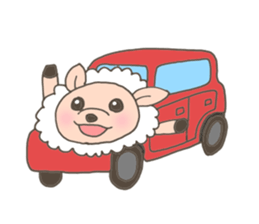 The free sheep'Merci' sticker #3062610