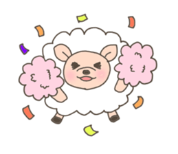 The free sheep'Merci' sticker #3062614