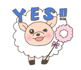 The free sheep'Merci' sticker #3062615