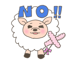 The free sheep'Merci' sticker #3062616