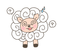 The free sheep'Merci' sticker #3062618